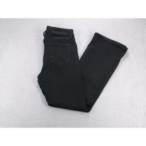 KUT Jeans Size 10P Petite NATALIE Boot Cut High Rise Black Stretch Denim